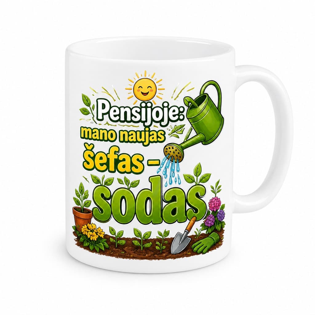 Pensijoje: mano naujas šefas – sodas