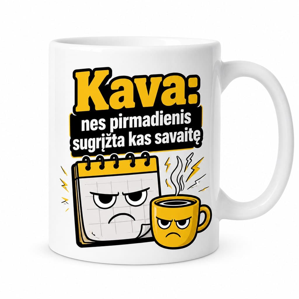 Puodelis Kava: nes pirmadienis sugrįžta kas savaitę